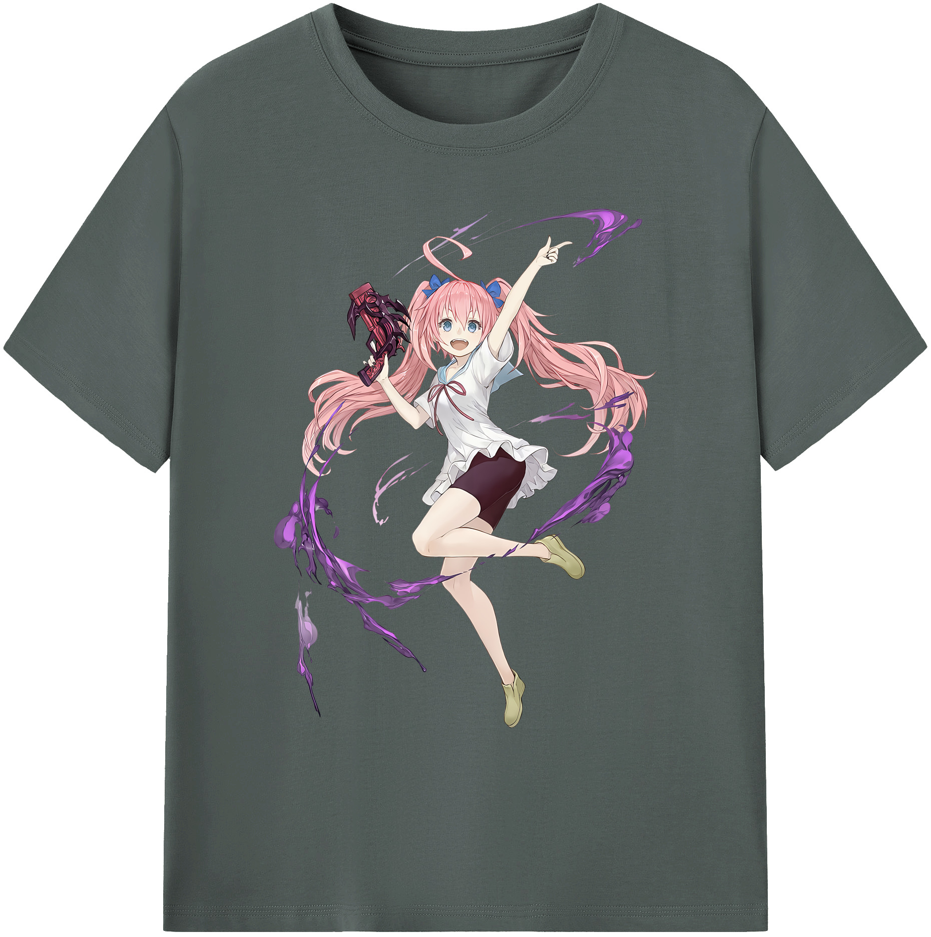 （画像用） 転スラ Regarding Reincarnated to Slime 綿100％ メンズ半袖Tシャツ｜肌触りやわらか＆通気性